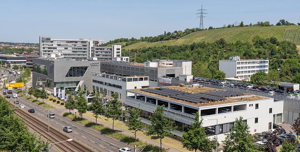 Unser Standort Audi Stuttgart GmbH in der Heilbronner Straße.